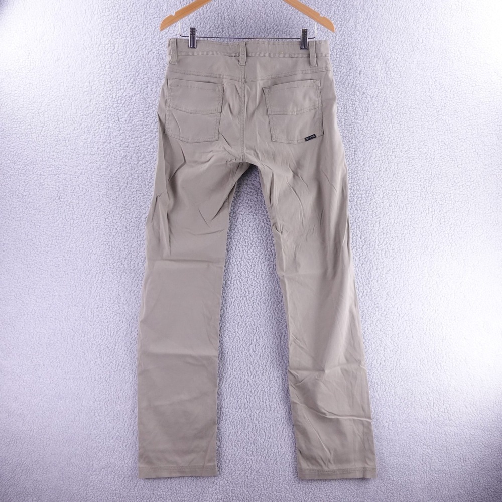 Prana Zion Slim Fit Pants Mens 32x34 Khaki Tan Hiking Climbing Outdoor Trousers - Picture 2 of 10